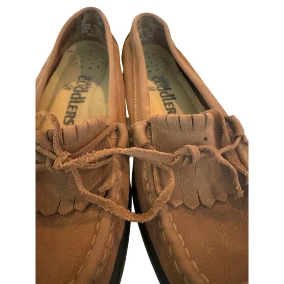 Y2K Cobbie Cuddlers Dark Brown Suede Preppy Comfort Loafers Minimalist 5.5W - Picture 3 of 9